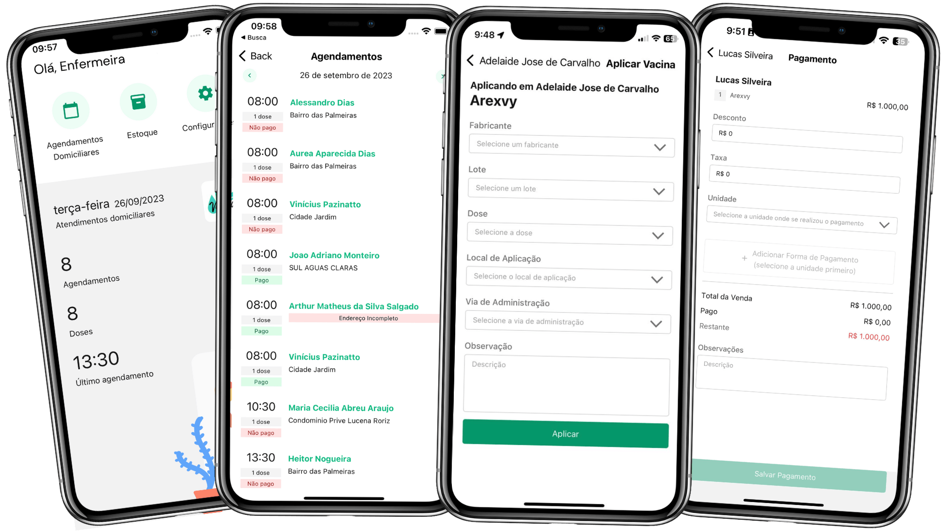 Aplicativo para vacinção domiciliar